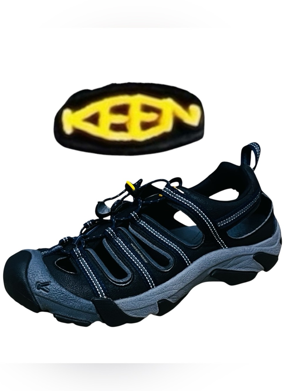 Keen Newport H2 Boulder Waterproof Sandals Mens 10.5 Charcoal Hiking Water Shoes